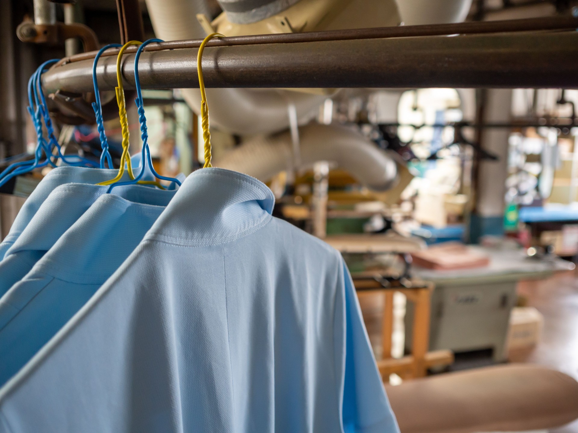 Inside of a Dry Cleaners factory
